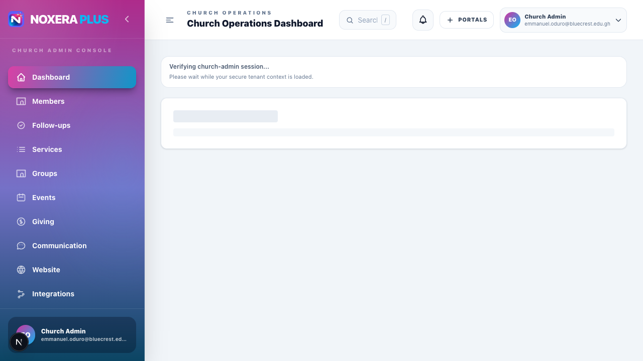 Noxera Plus interface